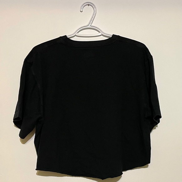 “Girl Power” Cropped Oversized Tee - Picture 2 of 3